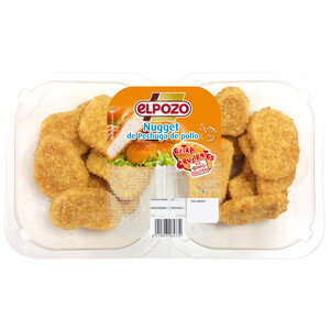 Imagen de Nuggets extra crujientes de pechuga de pollo, elaborados sin gluten EL POZO 320 g.
