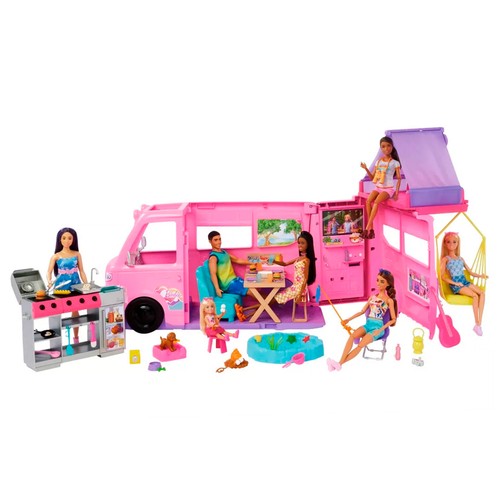 BARBIE Dream Camper Caravana para Muñecas de Juguete +3 Años