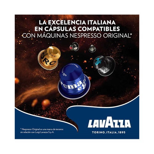 LAVAZZA Café Cápsulas aluminio Crema e Gusto 30 uds. Intensidad 12/13.