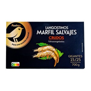 Imagen de ALCAMPO GOURMET Langostinos crudos 15 / 25, salvajes y ultracongelados ALCAMPO GOURMET 700 g.