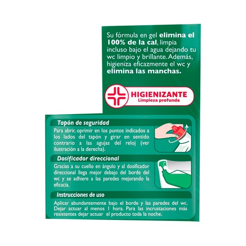 WC NET Gel limpiador WC desincrustante  800 ml.