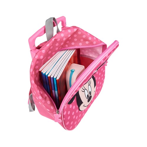 Mochila con ruedas, color rosa, MINNIE DISNEY, 29x33x12,75cm.