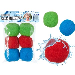 Imagen de 6 pelotas para el agua, 3 colores surtidos, GMBH. 