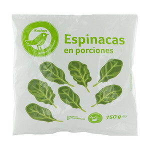 Imagen de PRODUCTO ECONÓMICO ALCAMPO Espinacas ultracongeladas en porciones PRODUCTO ECONÓMICO ALCAMPO 750 g.