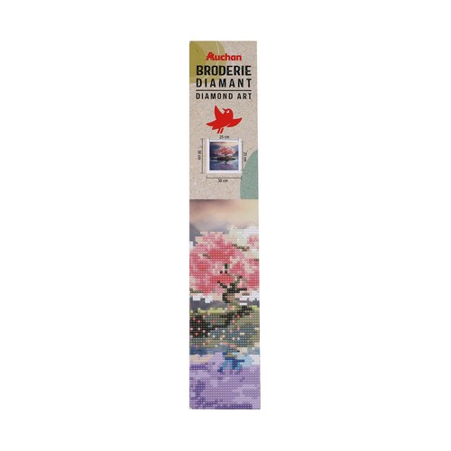 Kit de diamantes bordado flores y mariposas, AUCHAN,