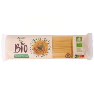 PRODUCTO ALCAMPO Bio Spaghetti de calidad superior procedente de agricultura ecológica 500 g.