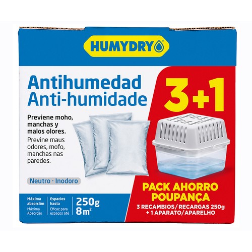 HUMYDRY Antihumedad Basic más 3 recambios de 250 g.