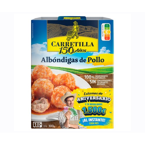 CARRETILLA Albóndigas de pollo 300 g.