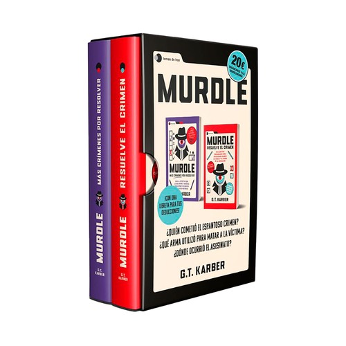 Estuche murdle: Vol1+vol2+libreta de deducciones. G.T.Karber. EDICIONES TEMAS DE HOY