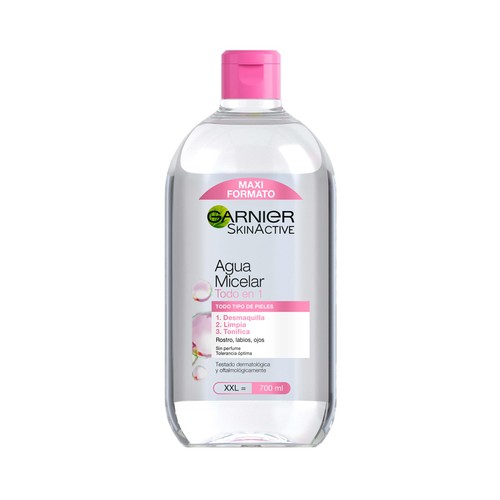 GARNIER Skin active Agua micelar todo en uno para todo tipo de pieles 700 ml.