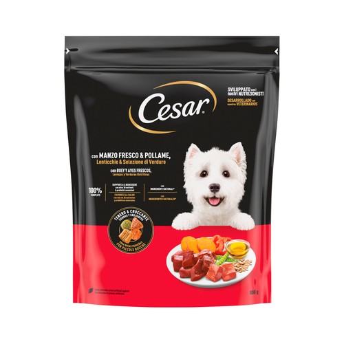 CESAR Alimento seco para perro con ternera y aves 800g