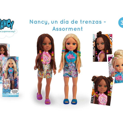 Muñeca un día con trenzas NANCY