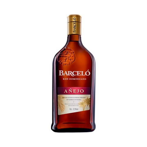 Imagen de Ron añejo dominicano de calidad superior, añejado en barricas de roble BARCELÓ botella de 70 cl.