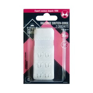 Imagen de Cierre suplementario para sujetador, color blanco, 30mm, STYLE.