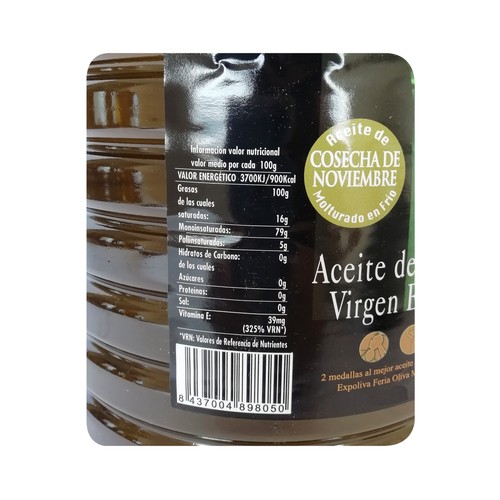 PUENTE SIERRA Aceite de Virgen Extra Picual garrafa 5 l.