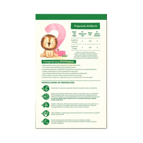 BLÉDINA de Danone Leche (2) de continuación. a partir de 6 meses 1200 g