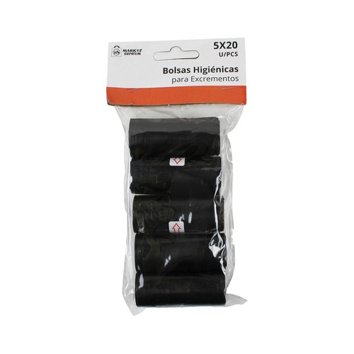 MARKET SUPREME Bolsas higiénicas para excrementos 5 x 20 uds.