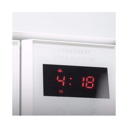 Microondas integrable CECOTEC GrandHeat 2350 Built-In White, color blanco, capacidad 23L, potencia: 900W, grill: 1000W.