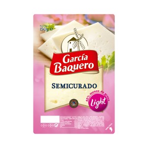Imagen de GARCÍA BAQUERO Queso semicurado light en lonchas GARCÍA BAQUERO 150 g.