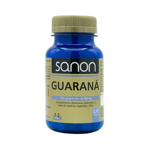 SANON Guaraná (Complemento alimenticio) elaborado a base de especies vegetales y fibra 120 comprimidos.