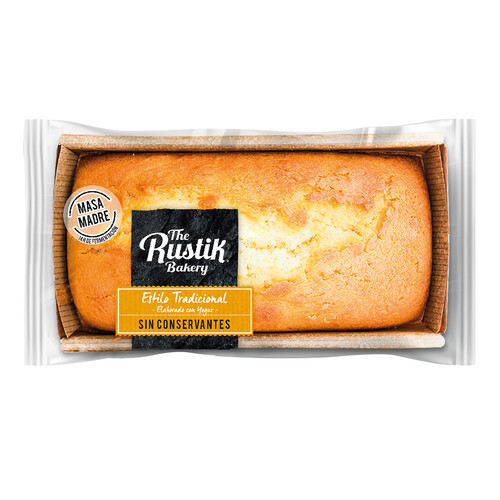 Bizcocho estilo tradicional de yogurt, sin conservantes THE RUSTIK BAKERY 240 g.