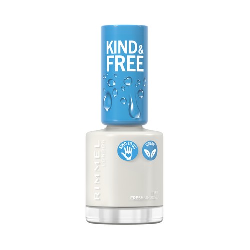 RIMMEL Kind & free, tono 151 Fresh undone Laca de uñas a base de plantas, 8ml.