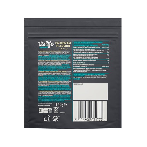VIOLIFE Rallado vegano sabor Emmental 150 g. 