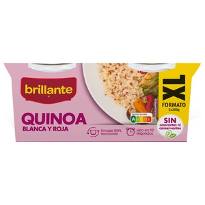 BRILLANTE Quinoa blanca y roja formato XL 400 g.