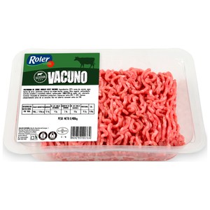 Imagen de ROLER Selección Bandeja de preparado de carne picada de vacuno, elaborada sin gluten ni lactosa 400 g.