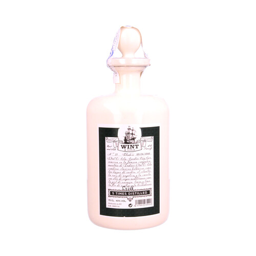 WINT Ginebra española tipo London dry WINT botella de 70 cl.
