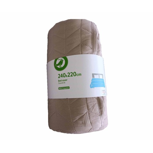 Colcha de microfibra para cama doble, 240x220cm. ACTUEL