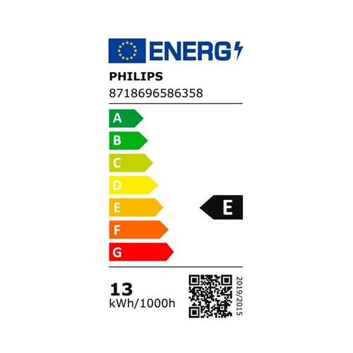 LED estándar filamento 60W, E27, 4000K, 850 LM, PHILIPS.