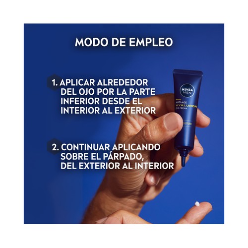 NIVEA Men anti-age hyaluron Contorno de ojos antiedad 15 ml.