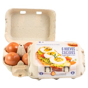 precios La Huerta De Gallocanta Huevo Cocidos Medianos 6 Unidades en Alcampo