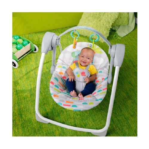 Columpio portátil para bebé BRIGHT STARTS Playful Paradise, de 0 a 9 meses.