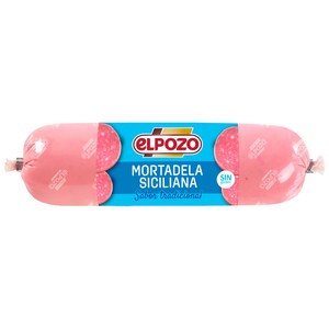 Imagen de EL POZO Mortadela siciliana mini, elaborada sin gluten y con sabor tradicional 300 g.