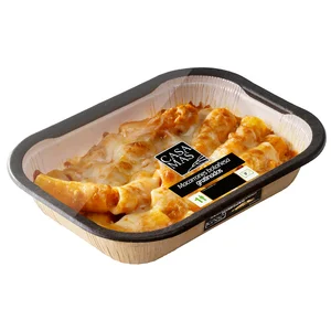 CASA MAS Macarrones boloñesa gratinados, listos para calentar y comer 290 g.
