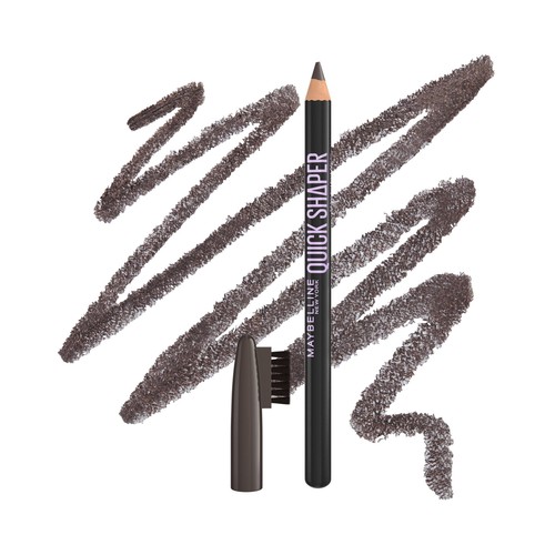 MAYBELLINE Quick shaper tono 06 Deep brown Lápiz moldeador de cejas con acabado natural.