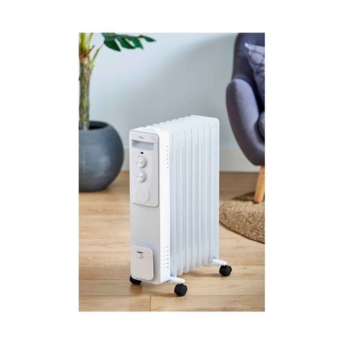 Radiador de aceite QILIVE Q.6121, 2000W, 9 elementos, 3 modos.
