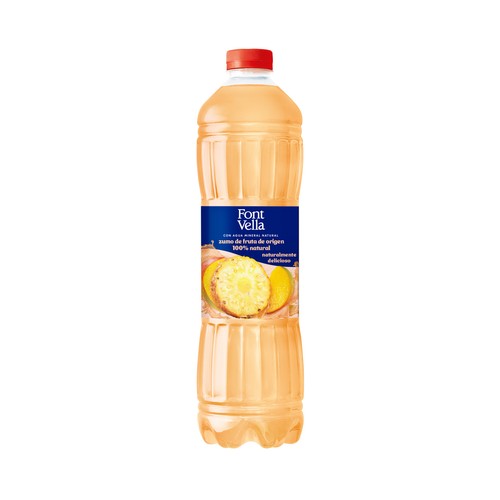 FONT VELLA Agua mineral con zumo tropical botella 1,15 l.
