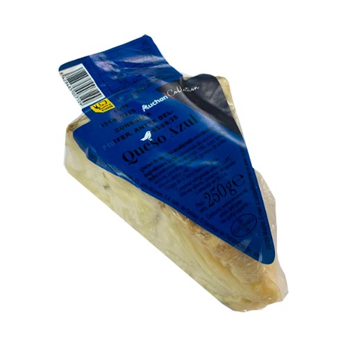 AUCHAN COLLECTION cuña de queso azul. Producto alcampo  250g
