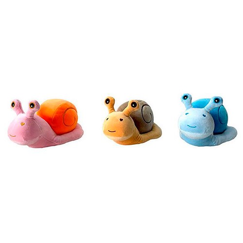 Peluche de caracol, 28 cm, ONE TWO FUN, surtido.