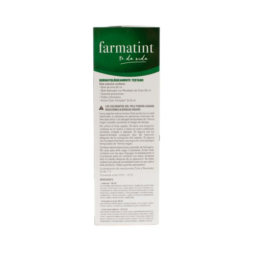 FARMATINT Tinte de color castaño dorado y número 4 D FARMATINT.