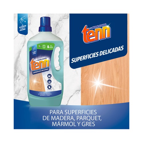 TENN Limpiahogar con bioalcohol y aloe vera, especial superficies delicadas 1,3 l.