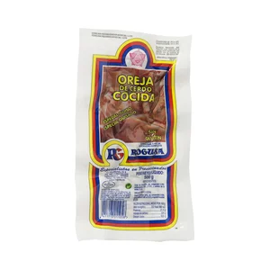 Oreja de cerdo cocida, elaborada sin gluten y especial para guisos ROGUSA 500 g.