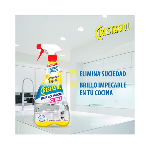 CRISTASOL Limpiador cocina brillo fácil 750 ml.