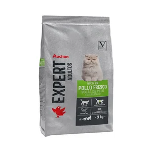 PRODUCTO ALCAMPO Alimento de gato seco bolsas de pelo esterilizado 3 kg.