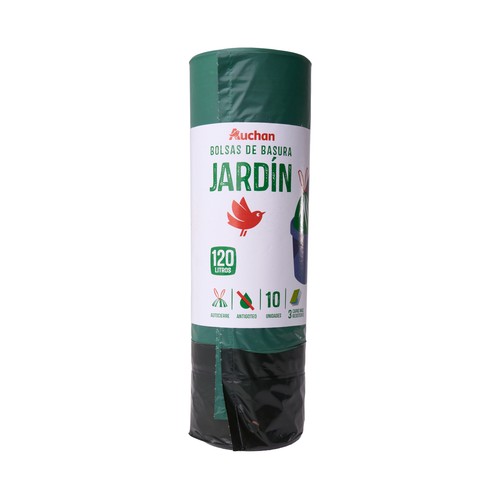 Bolsas de basura especial jardín capacidad 100 litros 84 x 105 cm PRODUCTO ALCAMPO 10 uds.