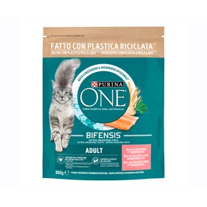 PURINA ONE Pienso para gatos adulto a base de salmón 800 g.