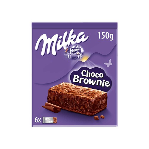 MILKA Brownies de chocolate MILKA 6 uds. x 25 g.